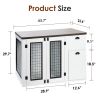 Furniture style dog cage, wooden dog cage, double door dog cage, side cabinet dog cage, Dog crate