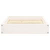 Dog Bed White 20.3"x17.3"x3.5" Solid Wood Pine