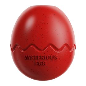 Large Dog Toy Dinosaur Eggs Fillable Slow Feeder Chew Interactive Toy Release Anxiety French Bulldog Labrador Pet Teeth Cleaning (Ships From: China, Color: Red)